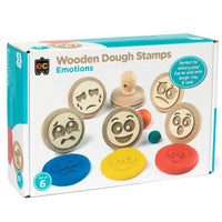 EC - Wooden Dough Stamps Emotions 6 piece