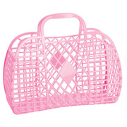 Sun Jellies - Retro Basket Large Bubblegum Pink