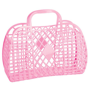 Sun Jellies - Retro Basket Large Bubblegum Pink