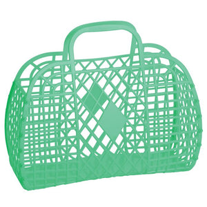 Sun Jellies - Retro Basket Large Green