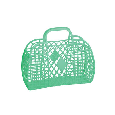 Sun Jellies - Retro Basket Small Green