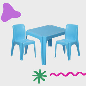 The Tuff Bunch - Tinker Table & 2 Chair Set Assorted Colours