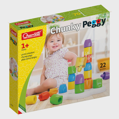 Quercetti - Daisy Chunky Peggy 22 piece