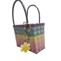 Nibbanah - Recycled Plastic Basket Child Square Assorted Colours