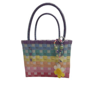 Nibbanah - Recycled Plastic Basket Child Square Assorted Colours