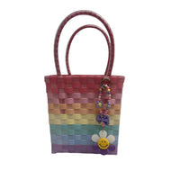 Nibbanah - Recycled Plastic Basket Child Rectangle Assorted Colours