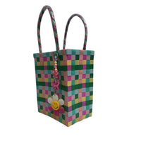 Nibbanah - Recycled Plastic Basket Child Rectangle Assorted Colours