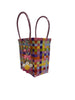 Nibbanah - Recycled Plastic Basket Child Rectangle Assorted Colours