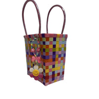Nibbanah - Recycled Plastic Basket Child Rectangle Assorted Colours
