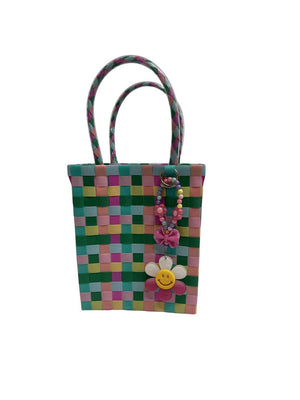 Nibbanah - Recycled Plastic Basket Child Rectangle Assorted Colours