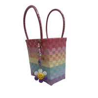 Nibbanah - Recycled Plastic Basket Child Rectangle Assorted Colours