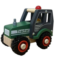 Toyslink - Wooden Tractor Green with Driver