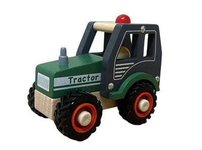 Toyslink - Wooden Tractor Green with Driver