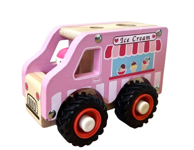 Toyslink - Wooden Ice Cream Truck with Driver (New)