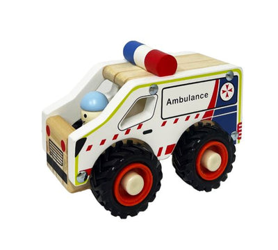 Toyslink - Wooden Ambulance with Driver