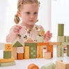 Viga - PolarB Wooden Blocks 50 piece Green Forest