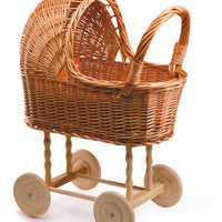 Egmont - Small Wicker Pram with Bedding