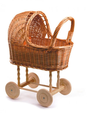 Egmont - Small Wicker Pram with Bedding