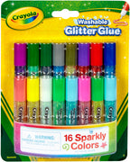 Crayola - Pip-Squeaks Washable Glitter Glue 16 piece