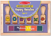 Melissa & Doug - Wooden Stamp Set Happy Handles