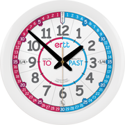 Easyread Time Teacher - Wall Clock Red/blue Face