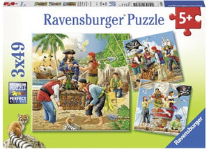 Ravensburger - Puzzle 3x49p Adventure On The High Sea