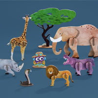 Mieredu - Magnetic Puzzle Play Set All About Animals