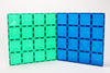 Connetix Tiles - 2 Piece Base Plate Pack Blue And Green