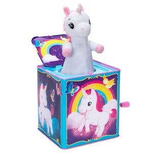 Schylling - Jack in the Box Pop & Glow Unicorn