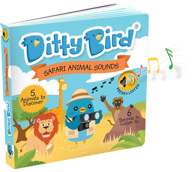 Ditty Bird - Board Book Safari Animal Sounds