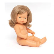 Miniland Dolls - 38cm Caucasian Girl Dark Blond
