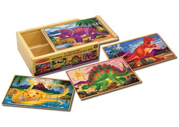 Melissa & Doug - Puzzles in a Box Dinosaurs