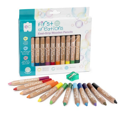 EC - Easi-Grip Wooden Pencils 12 piece