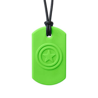 Ark Therapeutic - Super Star Chewable Necklace Lime Green Xt-medium