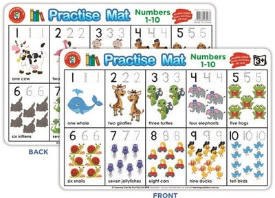 LCBF - Practise Mat Numbers 1-10