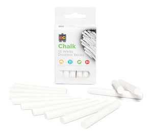 EC - Dustless Chalk White 12 piece