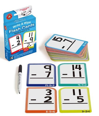 LCBF - Write & Wipe Flash Cards Subtraction 0-15