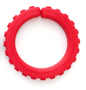 Ark Therapeutic - Brick Textured Chewable Bracelet Small Red Standard