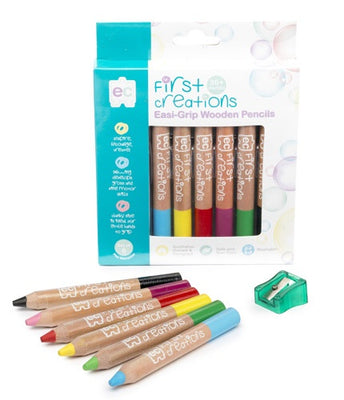 EC - Easi-Grip Wooden Pencils 6 piece