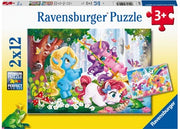Ravensburger - Puzzle 2x12p Unicorns At Play