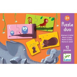 Djeco - Duo Puzzles Mum And Baby