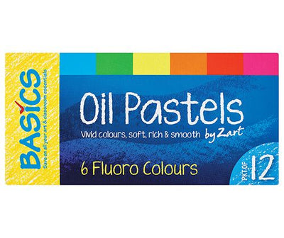 Zart - Oil Pastels Large Fluoro 12 piece