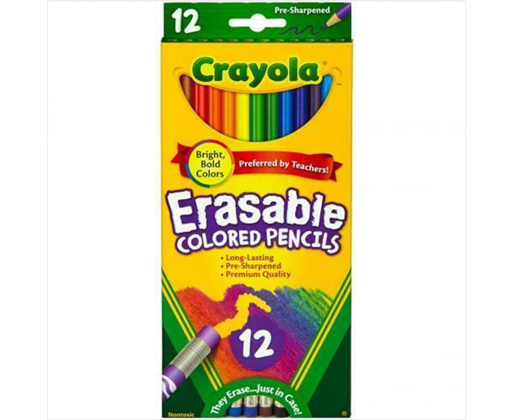 Crayola - Erasable Coloured Pencils 12 piece