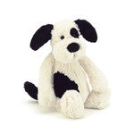 Jellycat - Bashful Animal Little (Small) Black & Cream Puppy