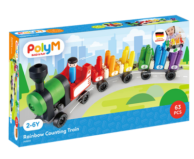 Poly M - Rainbow Counting Train