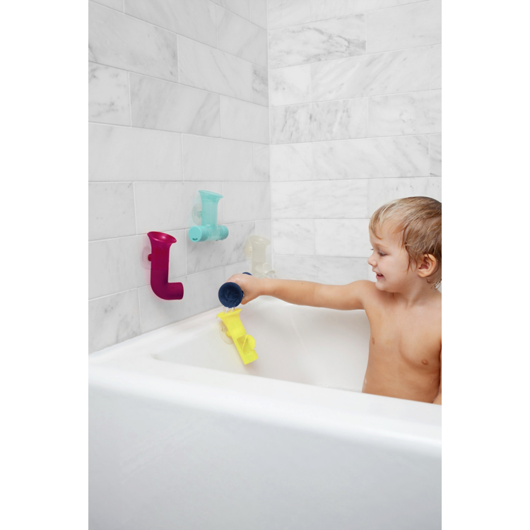 Boon - Pipes Building Bath Toy Navy