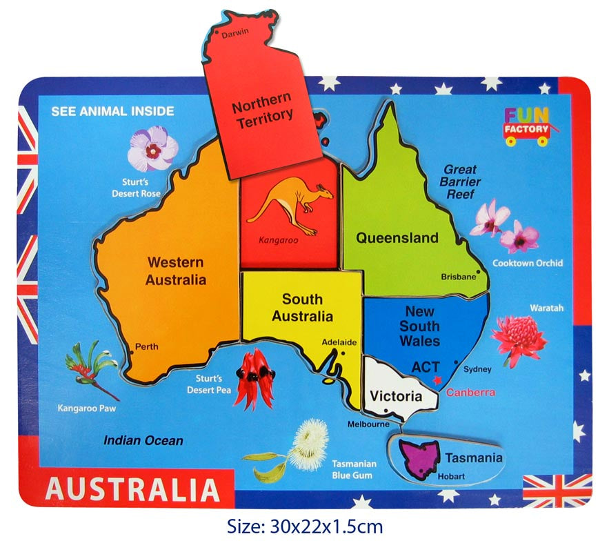 Fun Factory - Map Of Australia Puzzle