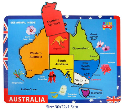 Fun Factory - Map Of Australia Puzzle