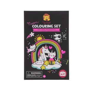 Tiger Tribe - Colouring Set Neon Unicorns And Friends