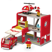 Viga - Fire Station With Accessories